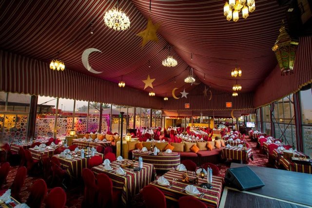 Al Hadheerah tent at Bab Al Shams Al Hadheerah tent at Bab Al Shams, Ramadan tent